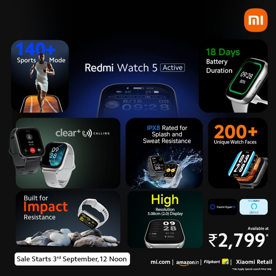 Redmi Watch 5 attivo