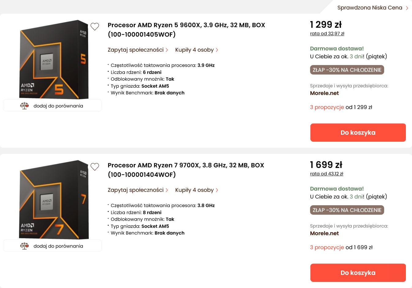 AMD Ryzen 9000 to niewypał? Prawie nikt ich nie kupuje