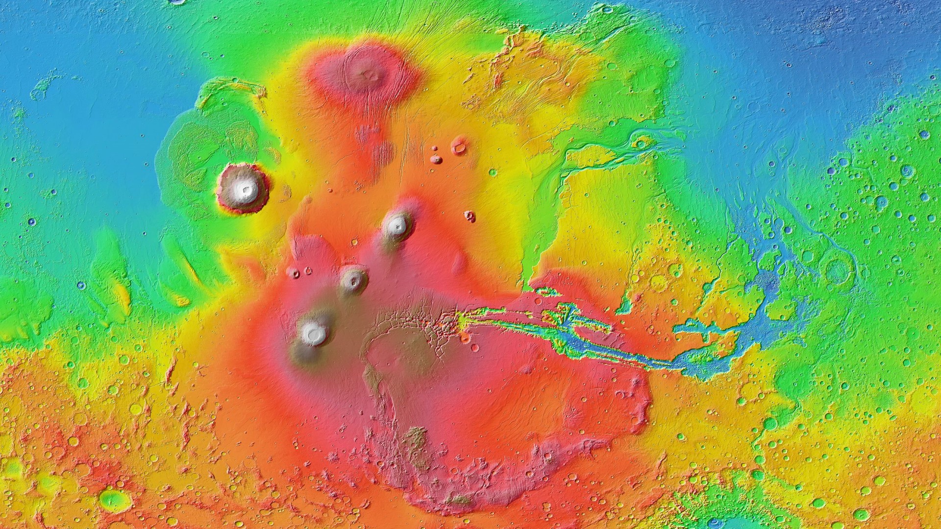 Mars tajemnicze struktury