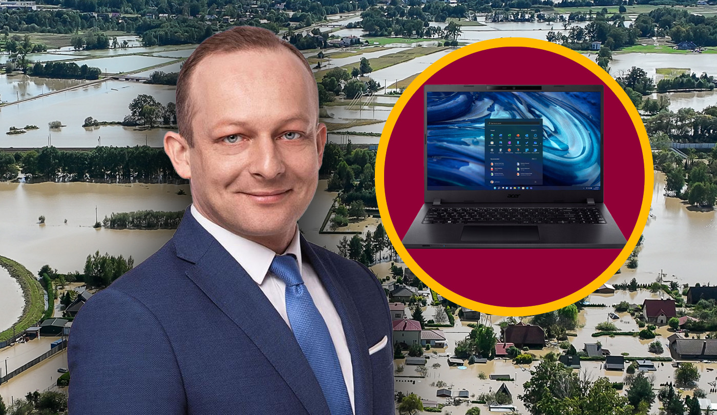 19 tys. laptopów dla powodzian - dostaną je szkoły - Paweł Olszewski