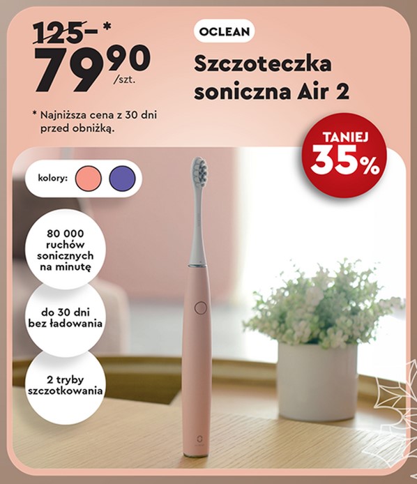 Biedronka przecena Oclean Air 2