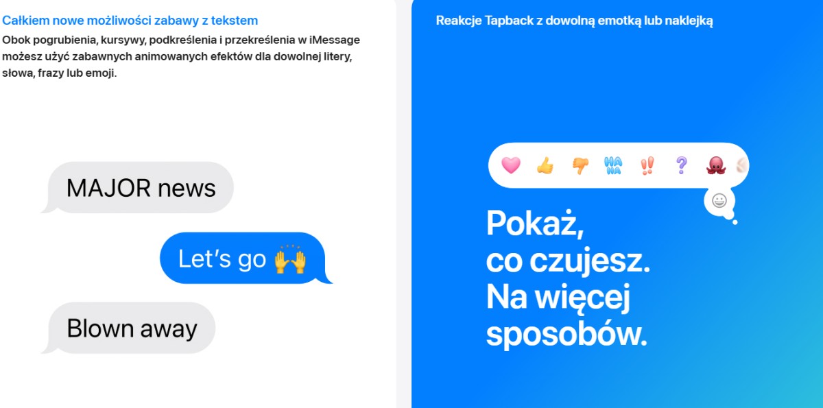 iOS 18 Wiadomości