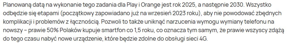 Play wyłączanie 3G - usunięty akapit