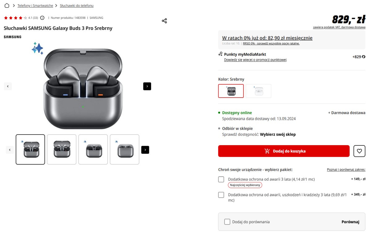 Samsung Galaxy Buds3 Pro w promocji na MediaMarkt.pl