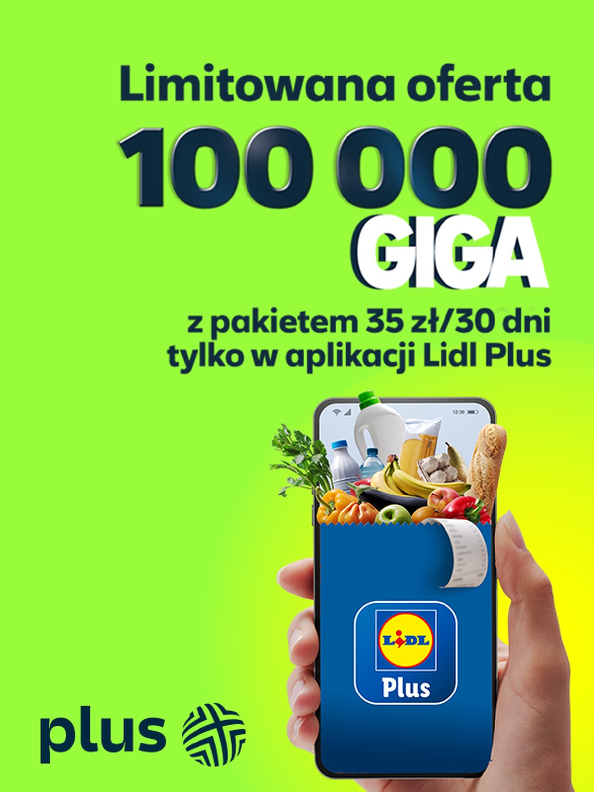 Lidl Plus 100 000 GB od Plusa