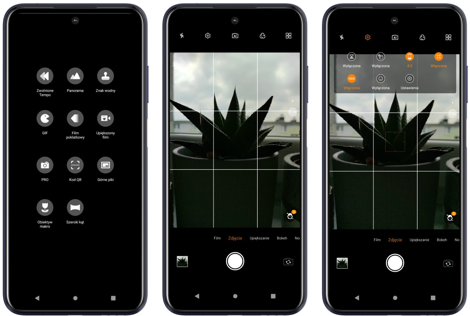 HTC Desire 21 pro 5G – zrzuty ekranu z aplikacji aparatu