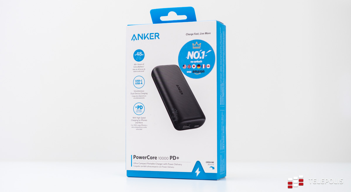 Anker PowerCore 10000mAh PD+ - pudełko