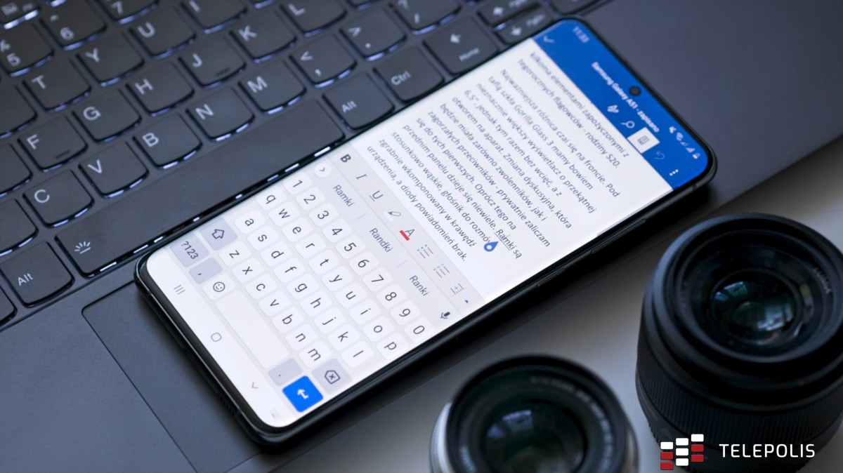 Microsoft Word na Samsung Galaxy S20 Ultra