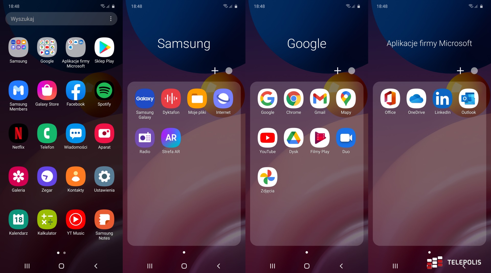 Samsung Galaxy M51 zrzuty - aplikacje