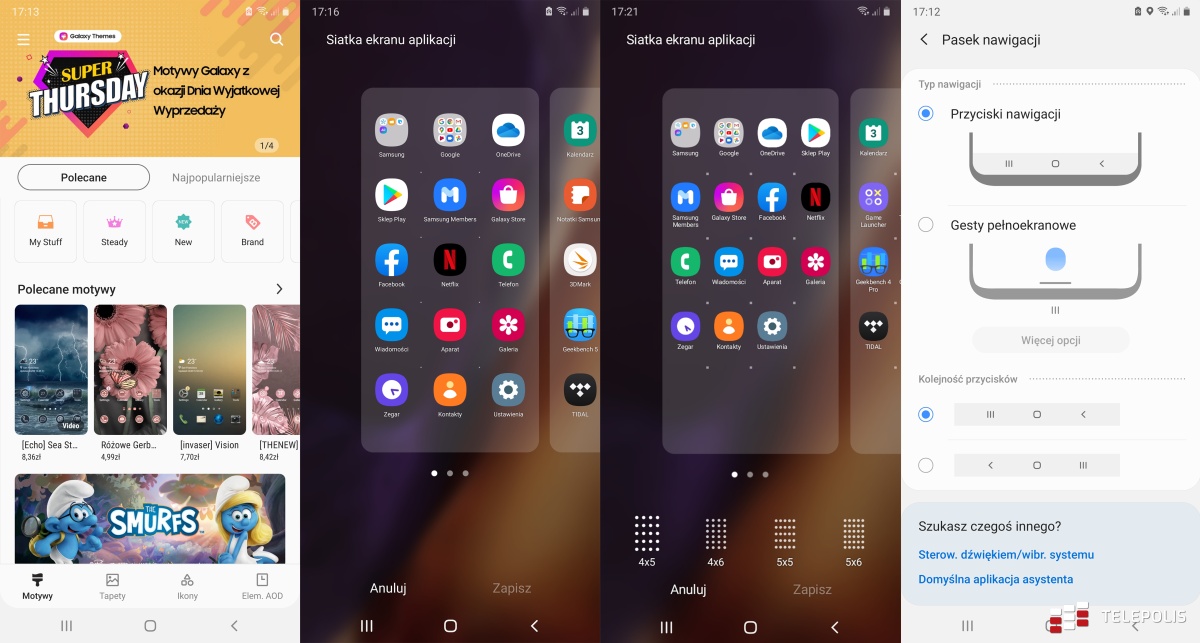 Samsung Galaxy Note20 Ultra zrzuty - personalizacja interfejsu