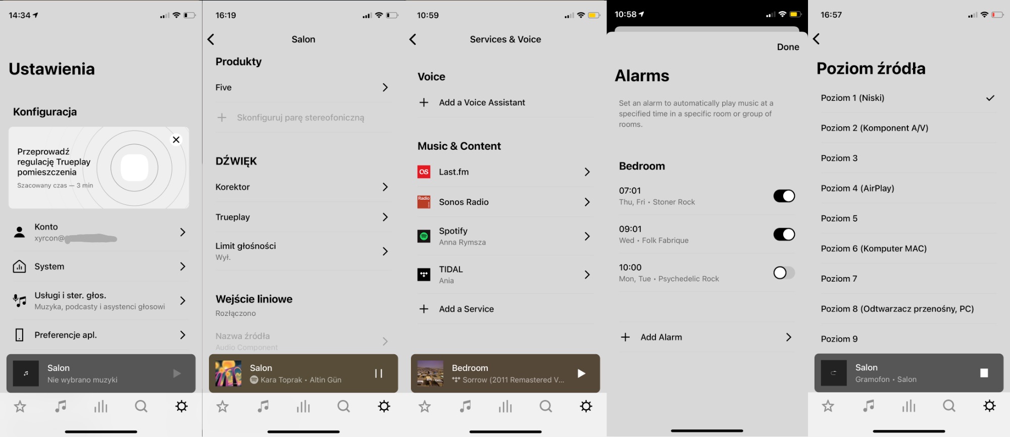 Sonos S2 aplikacja mobilna iOS dla Sonos Five