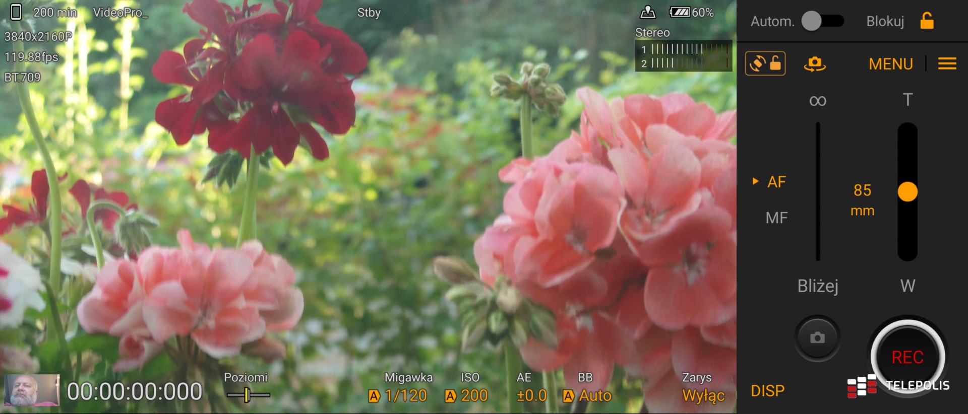 Sony Xperia 1 V zrzuty - Video Pro