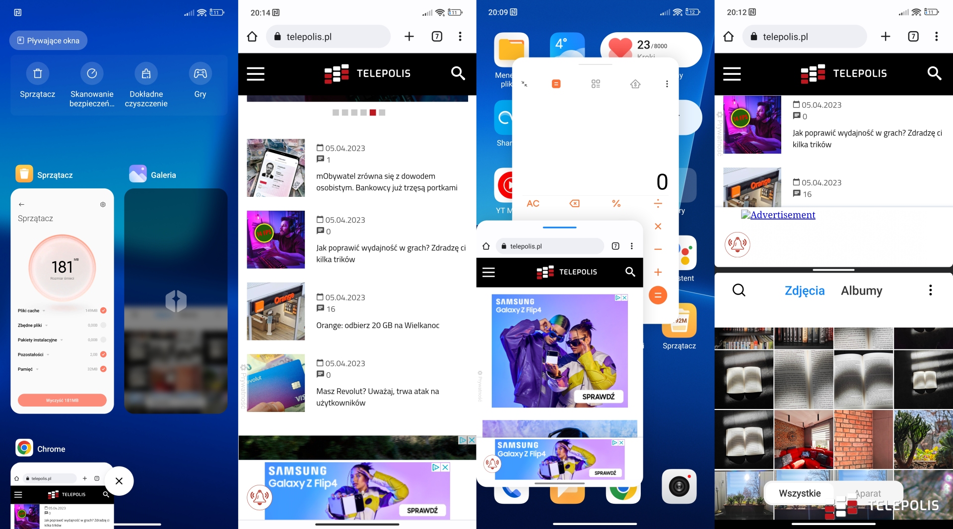 Xiaomi 13 Pro zrzuty  - dzielenie ekranu
