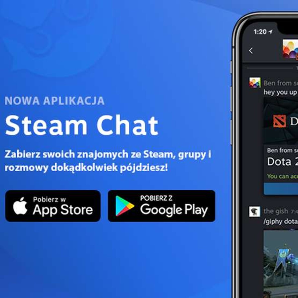 Steam Chat - nowa aplikacja Valve trafia na telefony z Androidem oraz iOS -  TELEPOLIS.PL